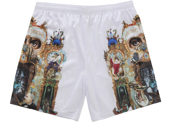 Supreme Michael Jackson Dangerous Mesh Short White