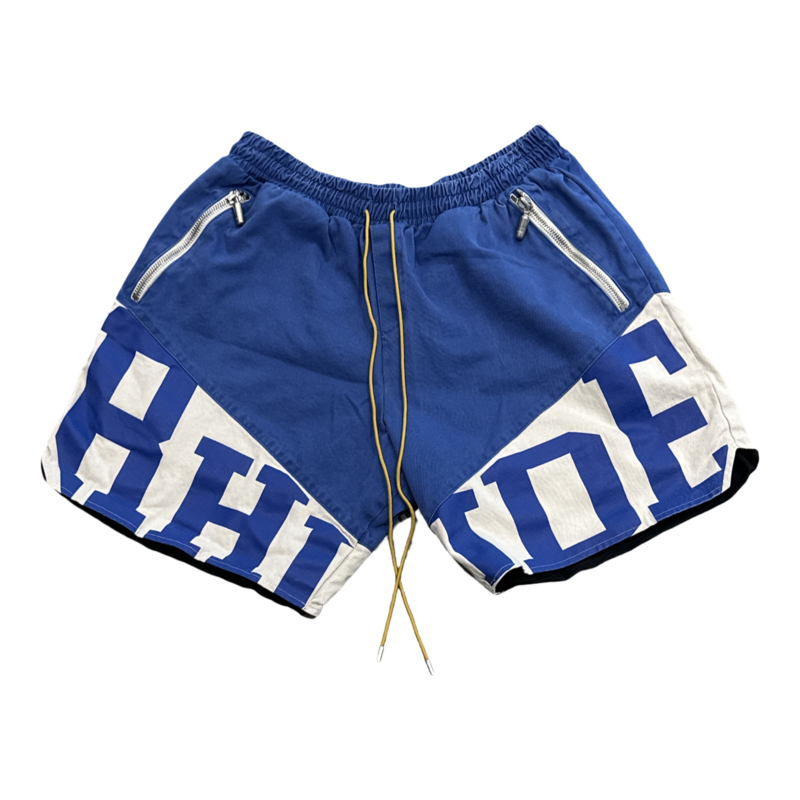 Rhude Blue White Shorts - Pre-Owned XXL