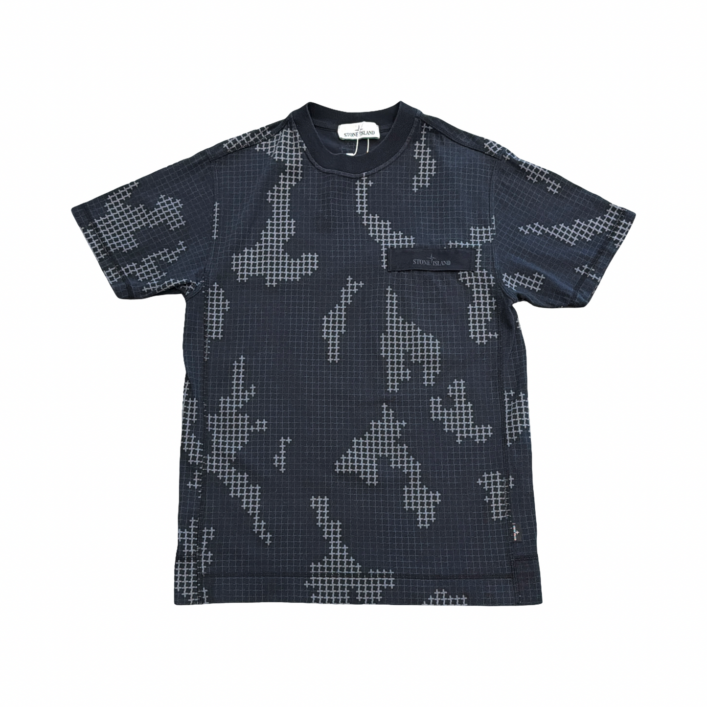Stone Island Pocket Pattern Tee Black