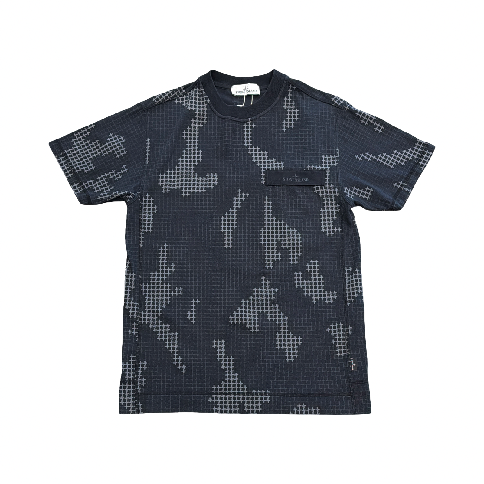 Stone Island Pocket Pattern Tee Black