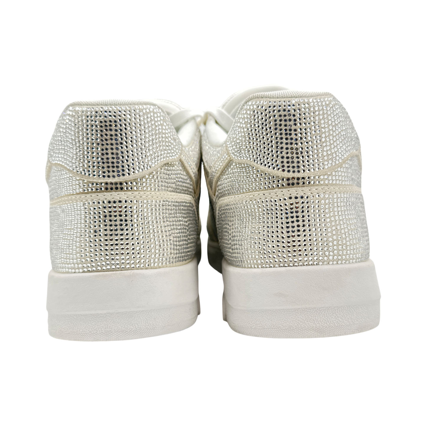 OFF-WHITE Out Of Office "OOO" Low Tops Strass White