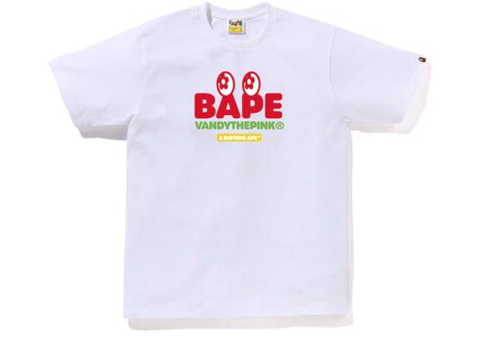 BAPE Gallery x Vandy The Pink Baby Milo Tee White
