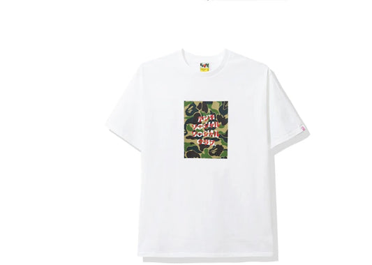 BAPE x Anti Social Social Club ABC Camo Box Tee White/Green