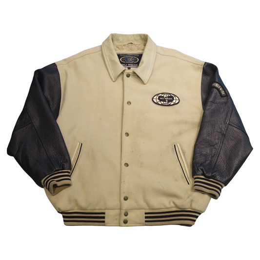 Wu Wear Vintage Letterman Leather Jacket