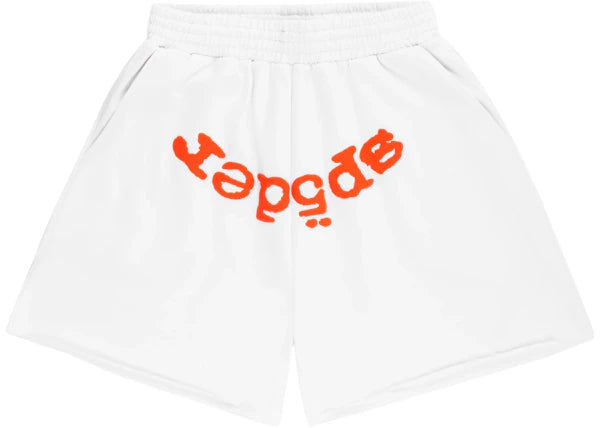 Sp5der OG Web V2 Sweatshort White