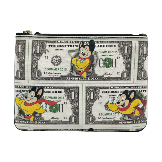 Moschino Limited Mighty Mouse One Dollar Clutch