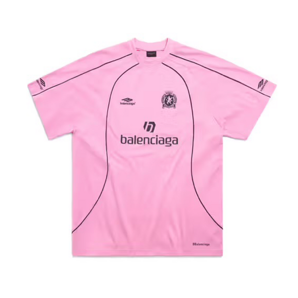Balenciaga Oversized Soccer Mayfair Vintage Jersey Pink