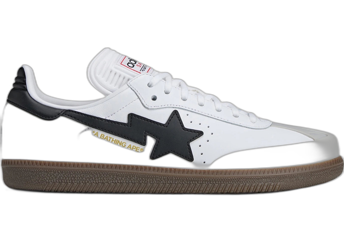 adidas Samba Bape White Black Gum