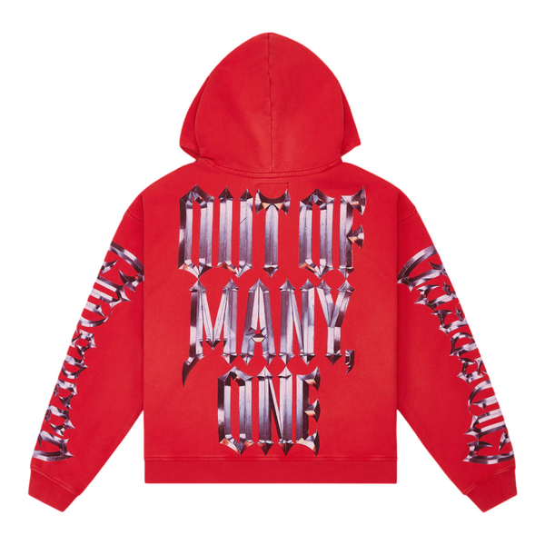 Godspeed Chrome MOTTO Hoodie Red Wash