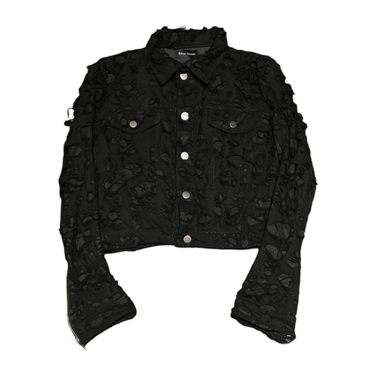 Eric Creer Black Distressed Jacket