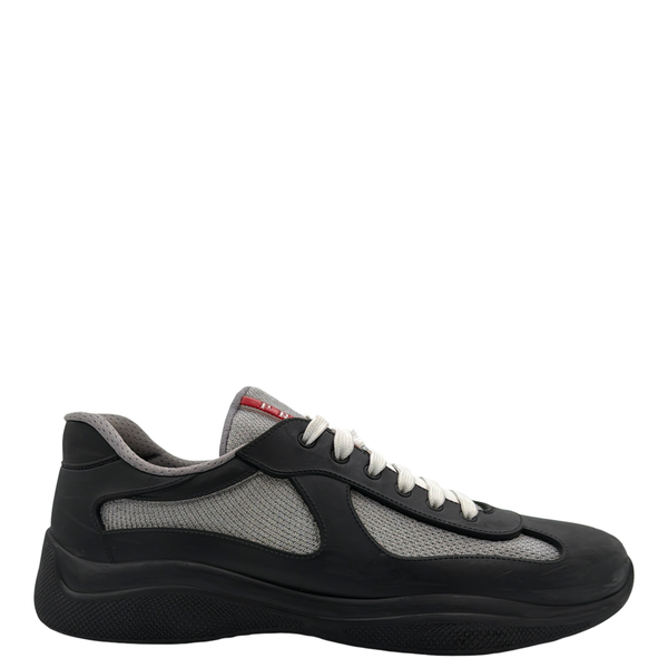 Prada America's Cup Soft Rubber And Bike Fabric Sneakers In Black