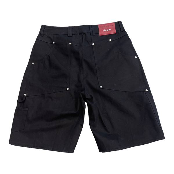 Commons Double Knee Canvas Short Black