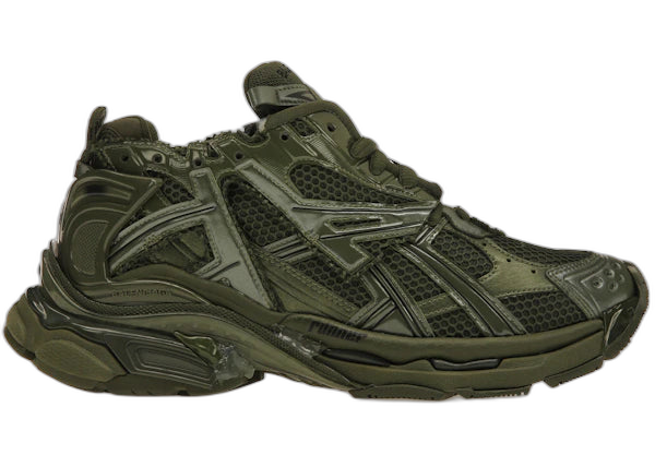 Balenciaga Runner Leather Free Khaki Sneakers