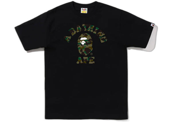 BAPE 1st Camo College Tee (FW22) Black Green