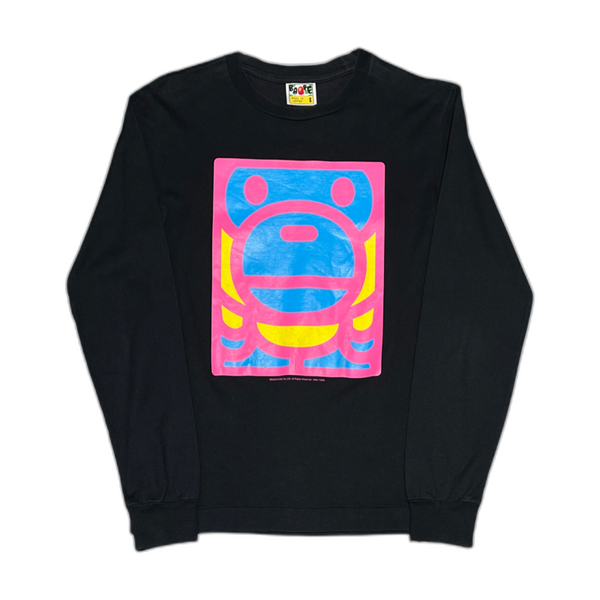 Bape Baby Milo Black Long Sleeve T-Shirt