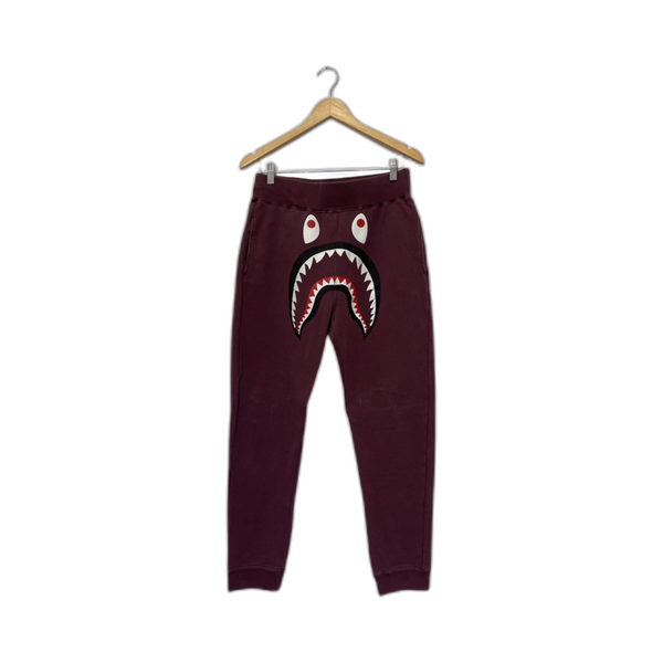 Bape Maroon Sweatpants - Pre-Owned Size M