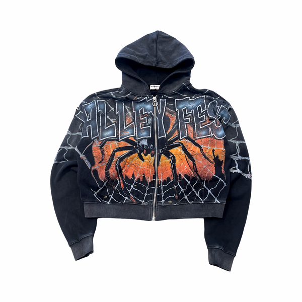 Vale Forever Widow Big Zip Up Hoodie