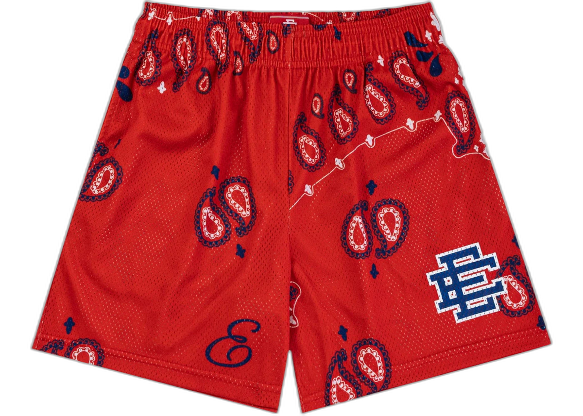 Eric Emanuel EE Basic Short Red Paisley/Blue