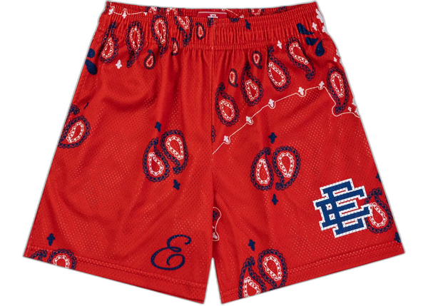 Eric Emanuel EE Basic Short Red Paisley/Blue