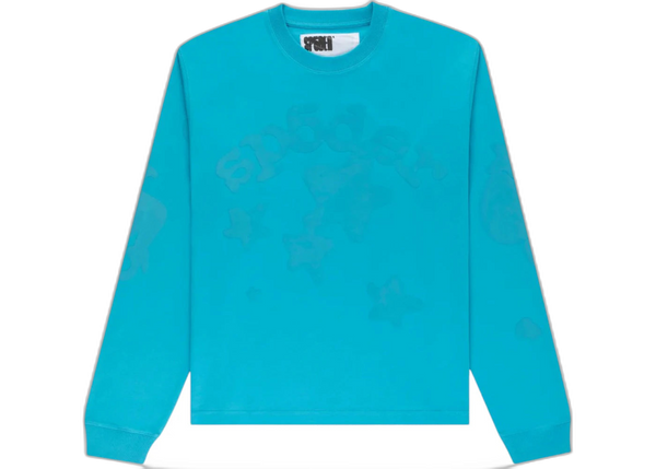 Sp5der Beluga Longsleeve Tee Ocean Blue