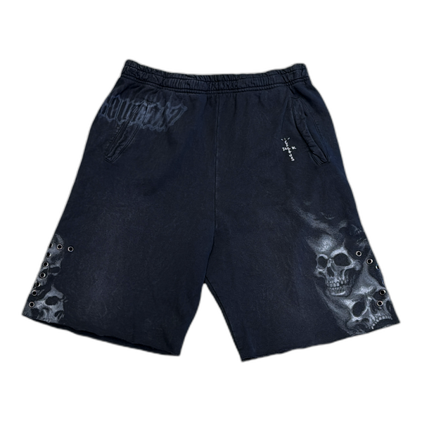 Travis Scott Circus Maximus Black Skull Shorts