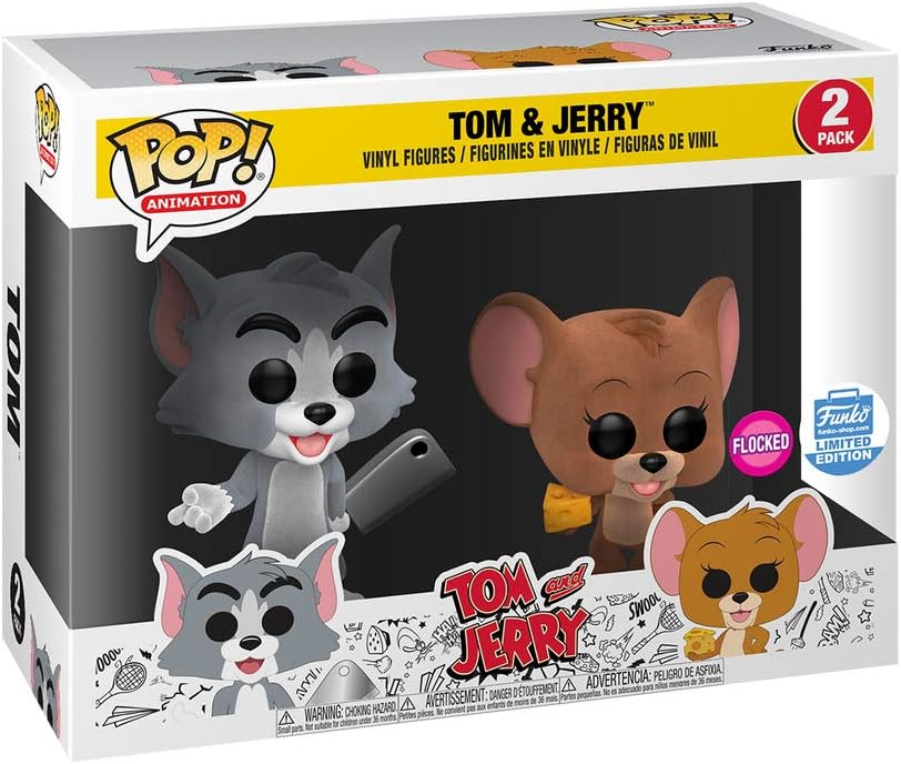 Tom & Jerry Flocked 2pk Funko Pop