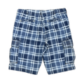 Bape Flannel Blue Cargo Shorts