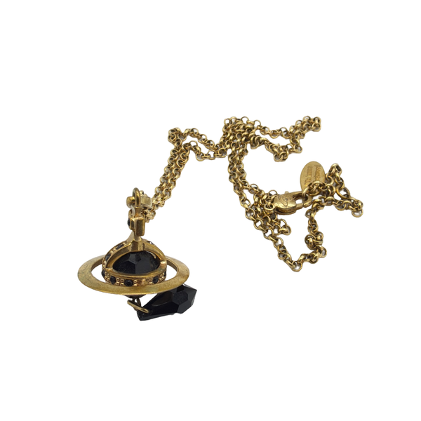 Vivienne Westwood Black Orb Necklace