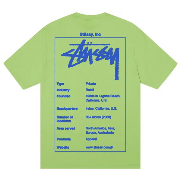 Stussy Wiki Tee Tea
