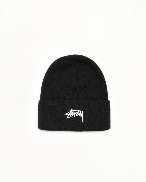 Stussy Cuff Stock Beanie Black