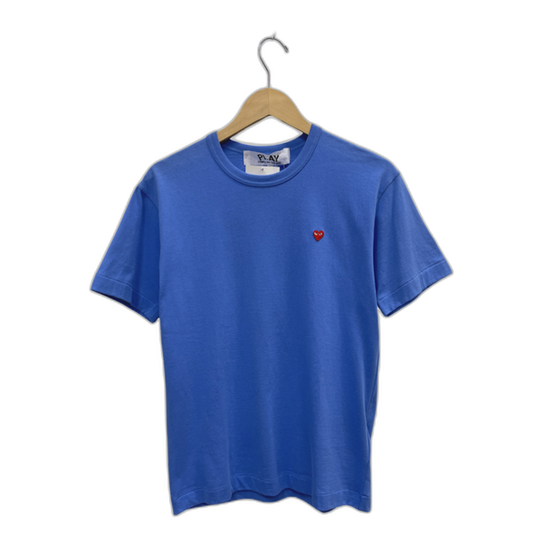 Cdg Play Blue Mini Heart T-Shirt