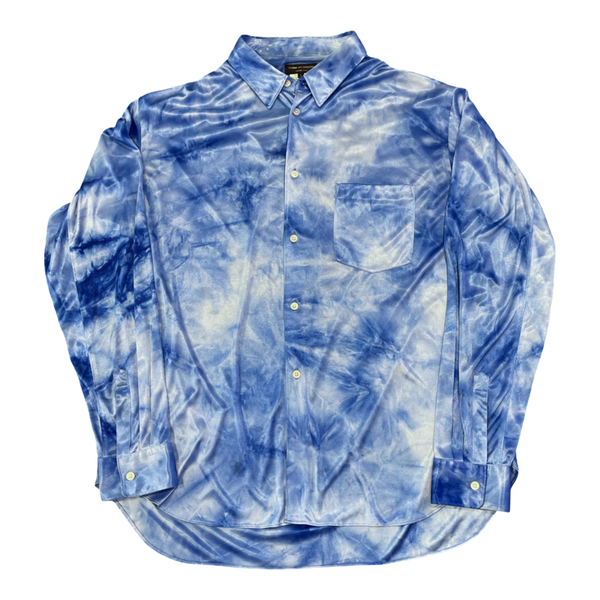 Cdg Plus Blue Silk Button Up - Pre-Owned Size L