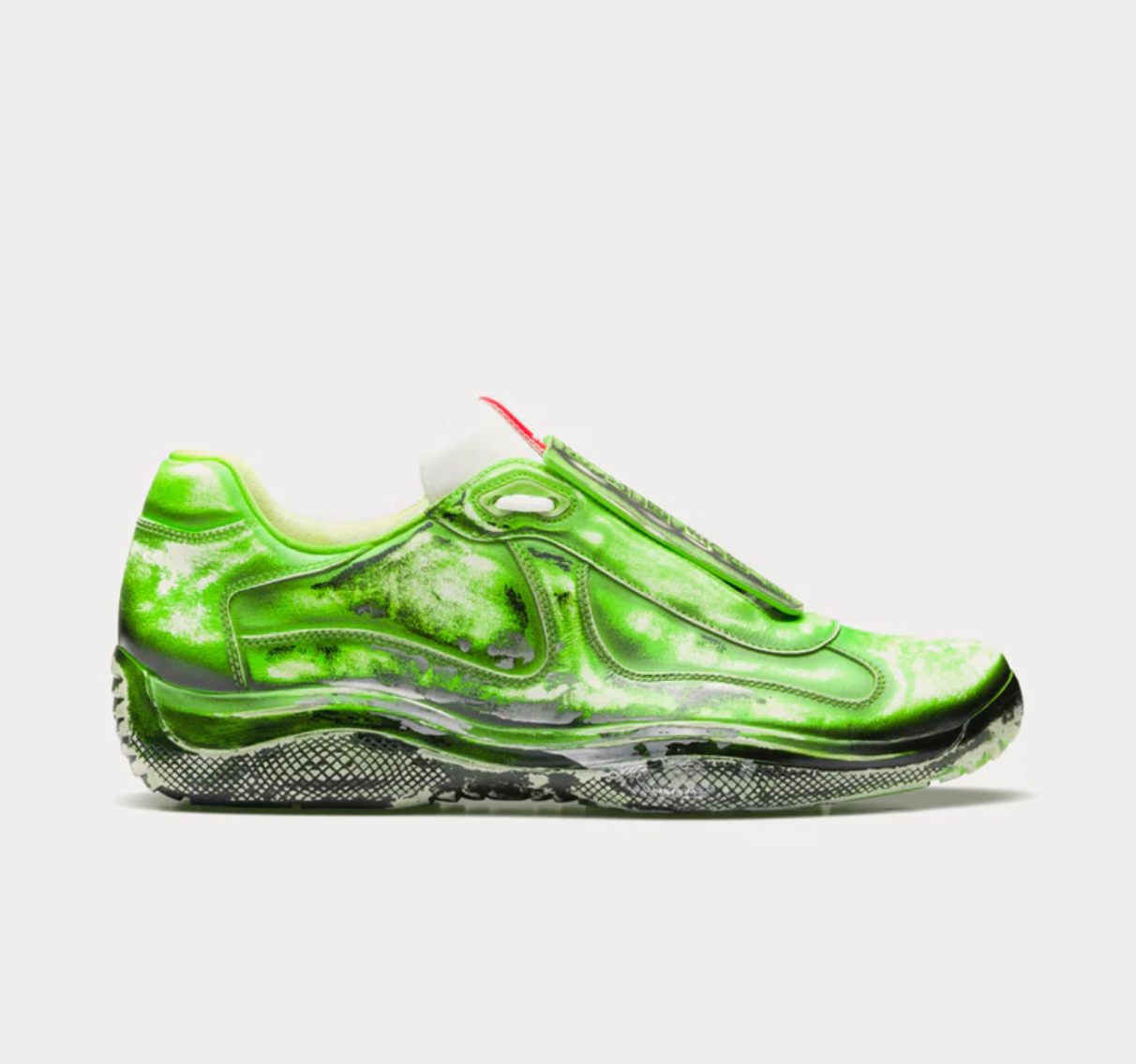 Prada x Cass America's Cup 'D3cay' D4 Toxic Green Low Top