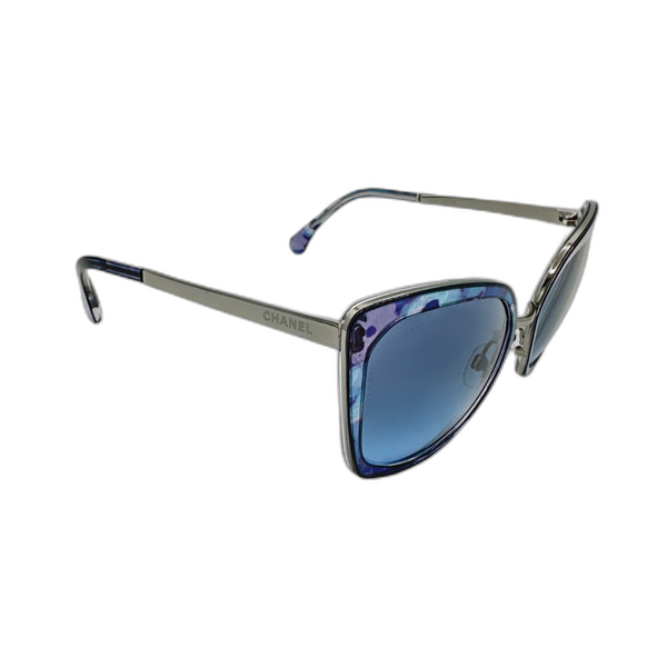 Chanel 4209 Blue Flower Sunglasses - Pre-Owned