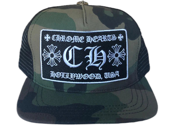 Chrome Hearts CH Hollywood Trucker Hat Camo/Black
