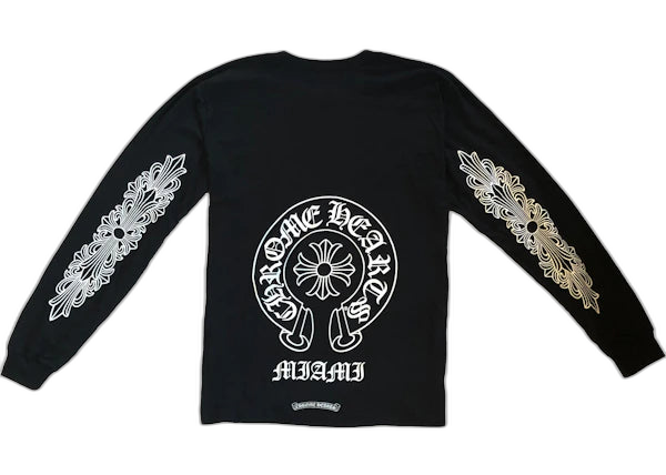 Chrome Hearts Miami Exclusive Long Sleeve T-Shirt - Black