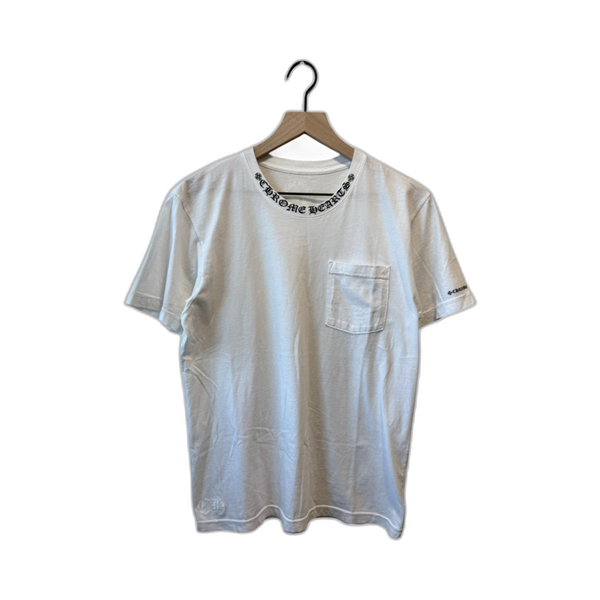 Chrome Hearts Neck Logo White T-Shirt