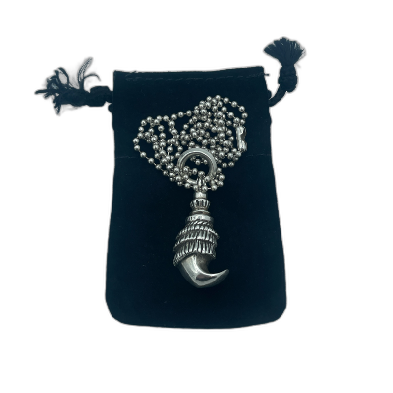 Chrome Hearts Talon Pendant with 24" Ball Chain