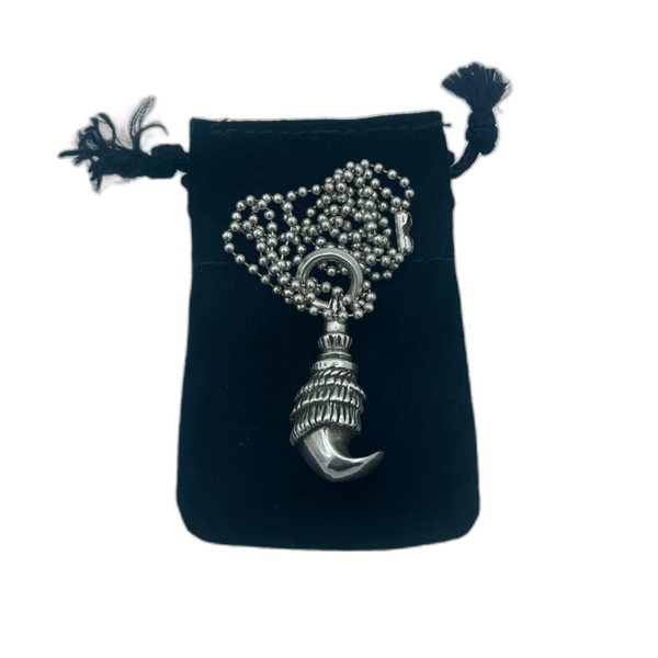 Chrome Hearts Talon Pendant with 24" Ball Chain