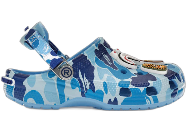 Crocs Classic Clog A Bathing Ape ABC Camo Blue for Kids