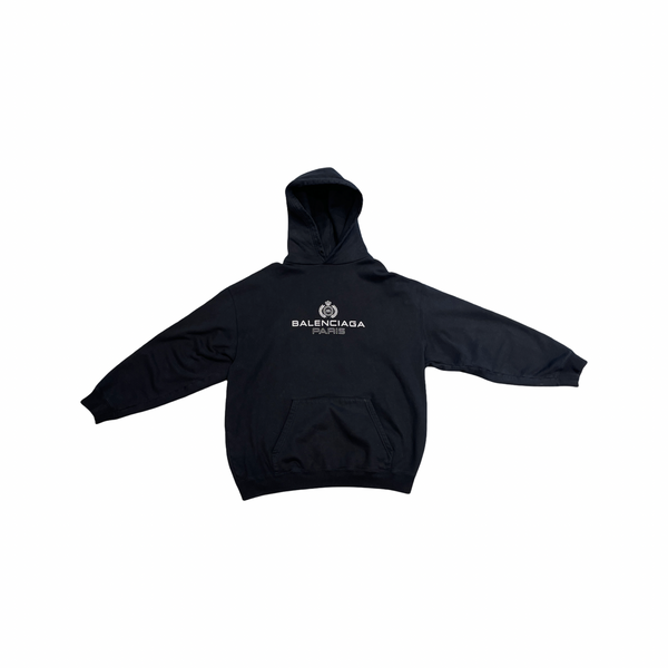 Balenciaga Paris Laurel Black Hoodie