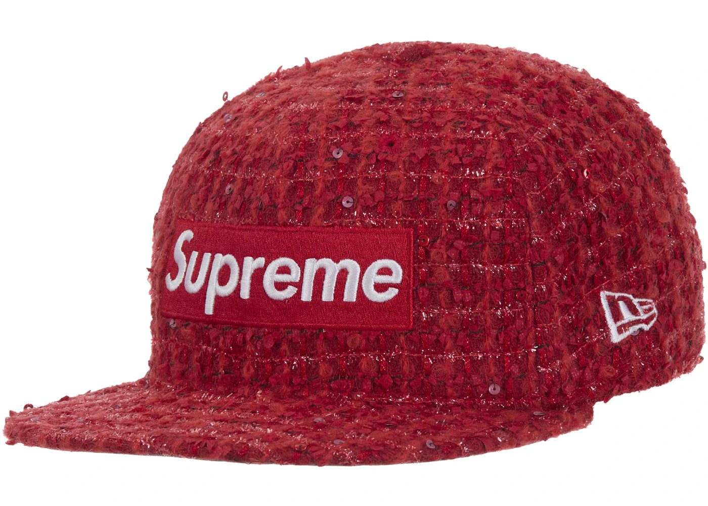 Supreme Boucle Box Logo New Era 59Fifty Fitted Cap Red