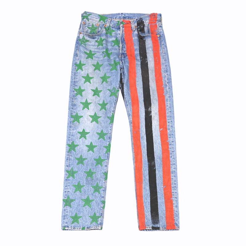 Denim Tears x CPFM 4th of July Denim Plant Jeans - Blue
