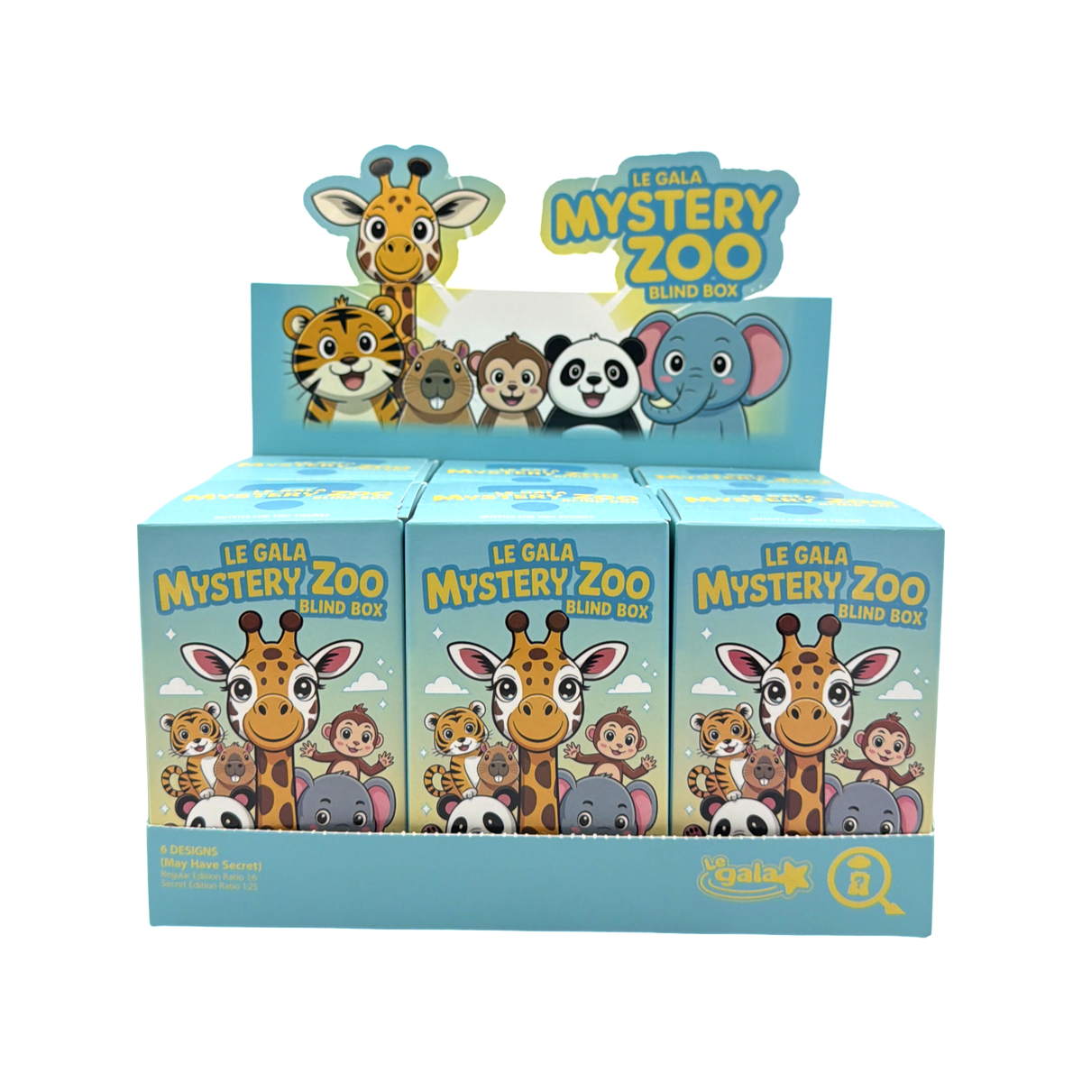 Le Gala Mystery Zoo Case - Outfits For Tiny Figure (6 Blind Boxes)