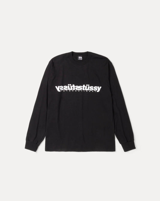 Stussy Mirror L/S Tee Black