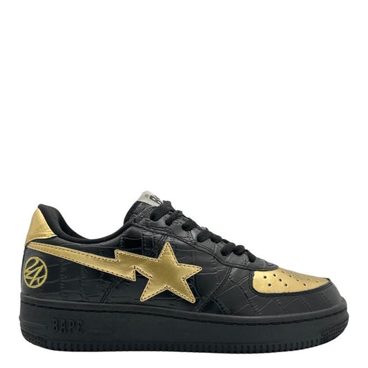 BAPE x 24k Bapesta Black Gold