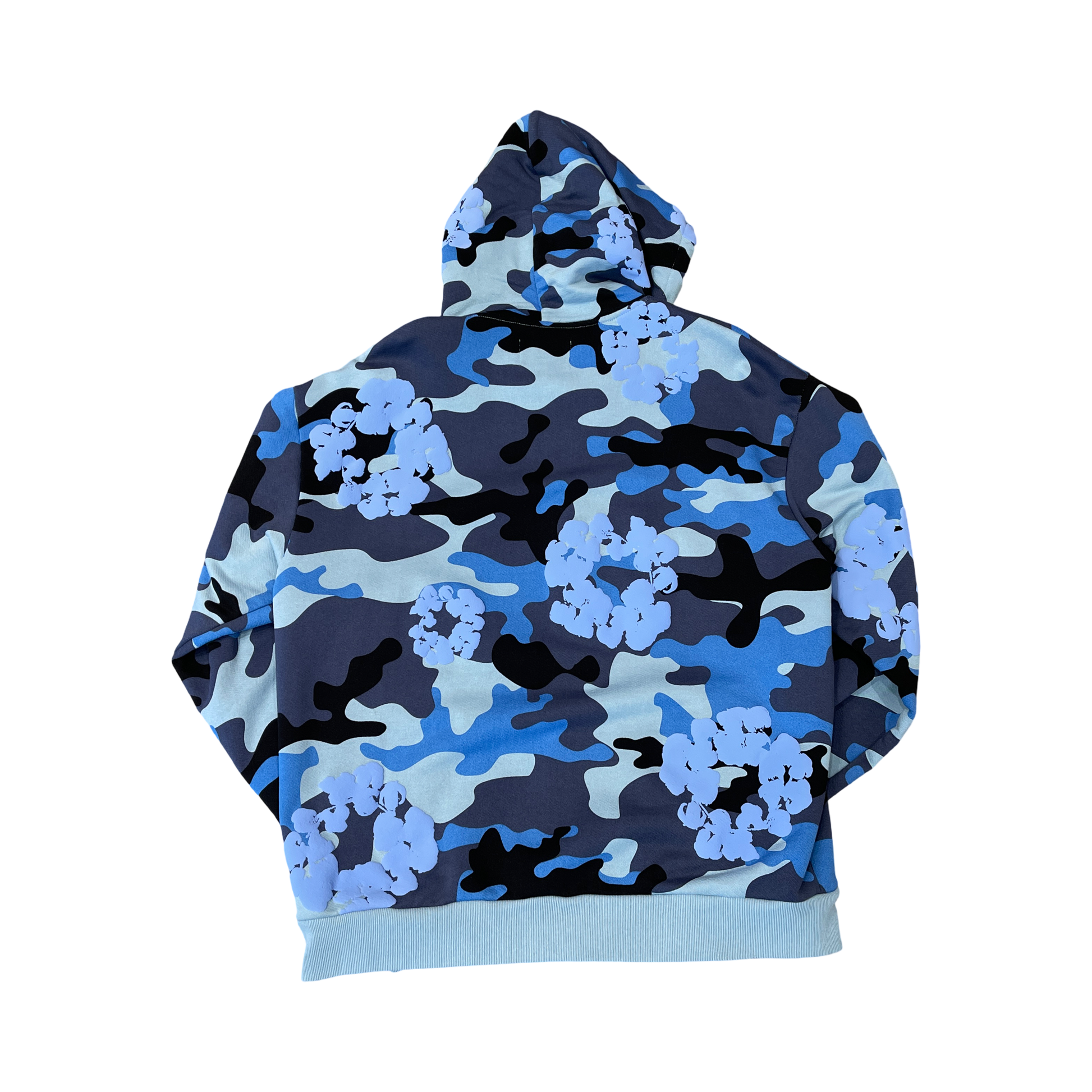 Denim Tears The Cotton Wreath Zip Sweatshirt Blue Camo
