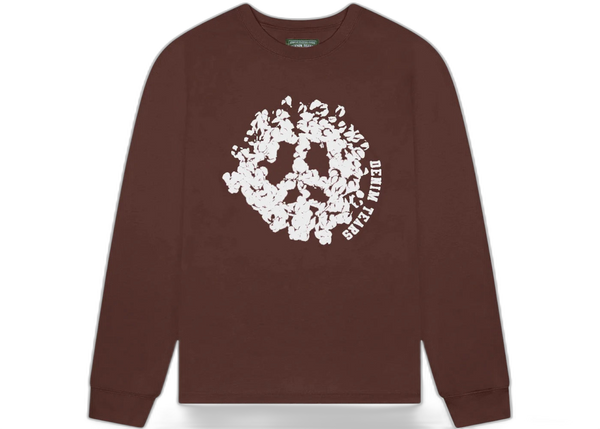 Denim Tears Peace Wreath Long Sleeve Tee Brown