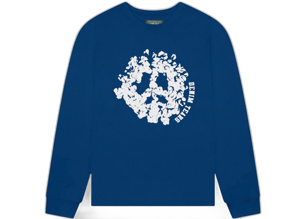 Denim Tears Peace Wreath Long Sleeve Tee Navy