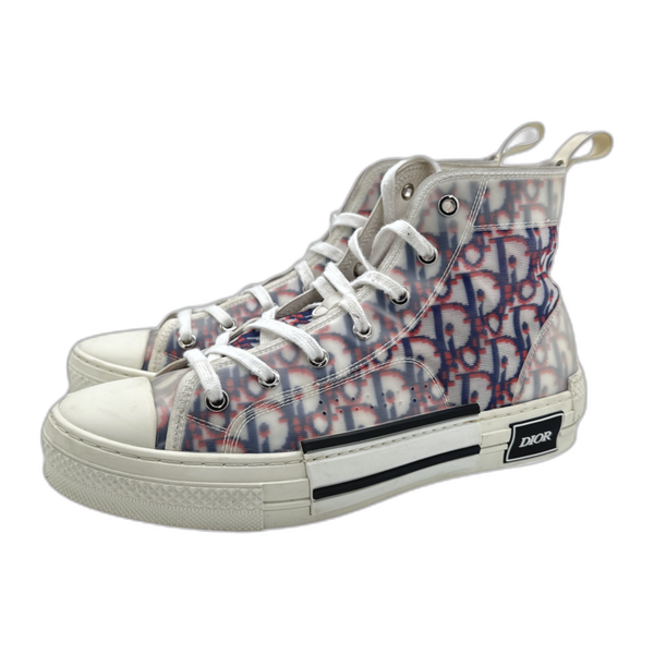 Dior B23 High Dior Oblique Blue Red Shoe